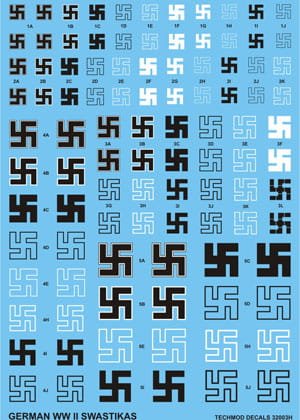 Przejdź do produktu TECHMOD 32003 - 1:32 German assorted swastikas