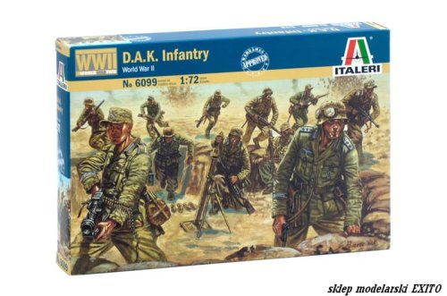 Przejdź do produktu ITALERI 6099 - 1:72 D.A.K. Infantry