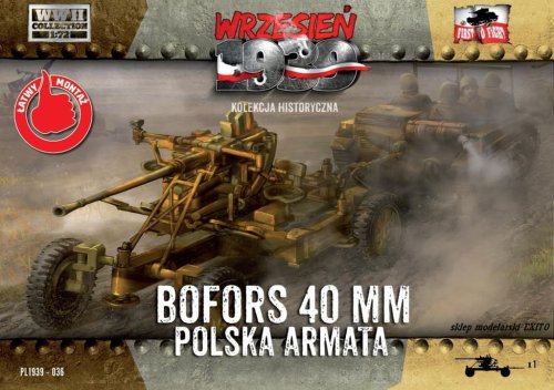 Przejdź do produktu FIRST TO FIGHT 036 -  Wrzesień 1939 - 1:72 Polska armata Bofors 40 mm