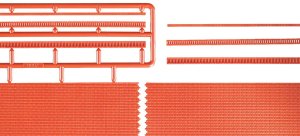 AUHAGEN 41205 H0 - Mury ceglane ze zwieńczeniem