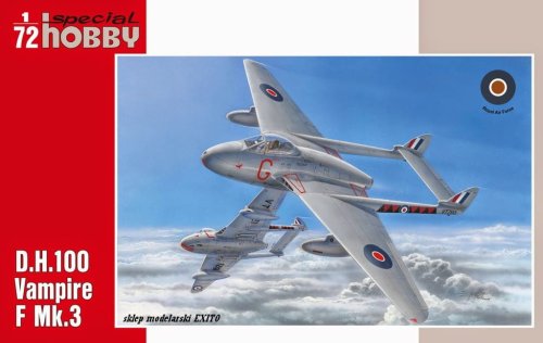 Przejdź do produktu SPECIAL HOBBY 72279 - 1:72 D.H.100 Vampire F Mk.3