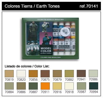 Przejdź do produktu VALLEJO 70141 - Earthtones - Model Color Set
