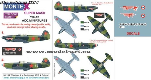Przejdź do produktu MONTEX K48231 - 1:48 Yak-1b