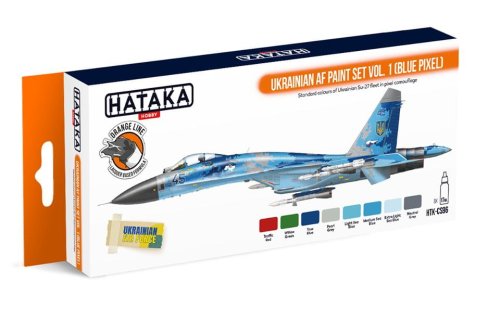 Przejdź do produktu HATAKA CS96 - Zestaw farb Ukrainian AF vol.1 Blue Pixel