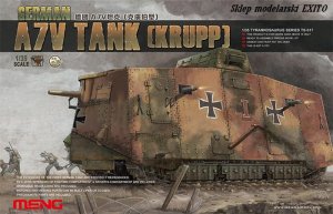 MENG MODEL TS017 - 1:35 German A7V Tank (Krupp)
