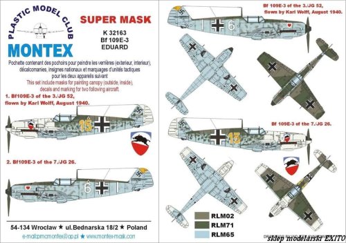 Przejdź do produktu MONTEX K32163 - 1:32 Bf-109 E-3