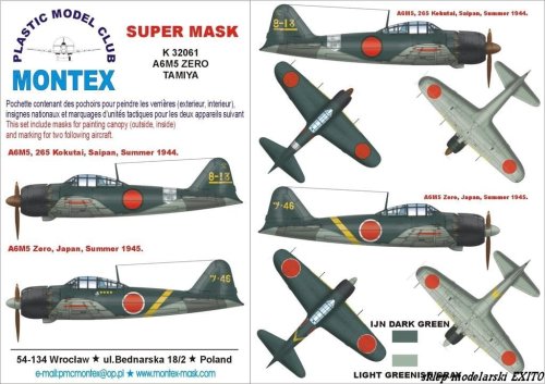 Przejdź do produktu MONTEX K32061 - 1:32 A6M5 Zero