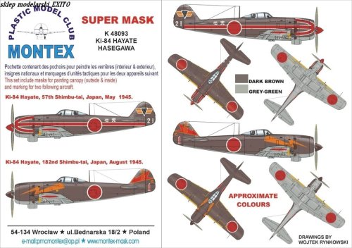 Przejdź do produktu MONTEX K48093 - 1:48 Ki-84 Hayate