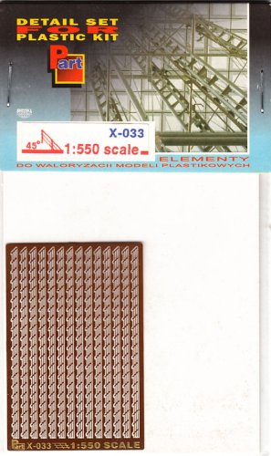 Przejdź do produktu PART X033 - 1:550 Aslant railing (reling ukośny) at 45' bend lines
