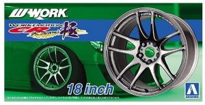 AOSHIMA 05300 - 1:24 Felgi + Opony Emotion CR KIWAMI 18inch