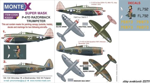 Przejdź do produktu MONTEX K32257 - 1:32 P-47D Razorback