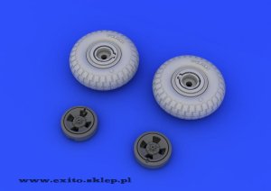 EDUARD 648118 - 1:48 Spitfire wheels - 4 spoke w/pattern