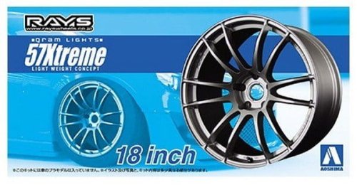 Przejdź do produktu AOSHIMA 05301 - 1:24 Felgi + Opony Lights 57 Extreme 18inch
