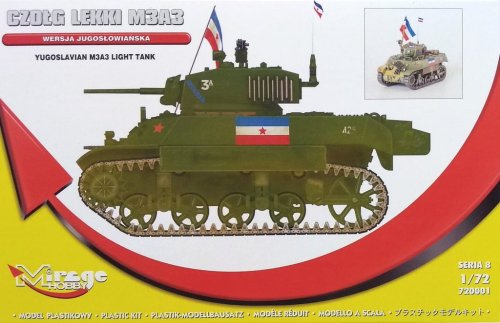 Przejdź do produktu MIRAGE 720001 - 1:72 Yugoslavian M3A3 Light Tank - Limited Edition