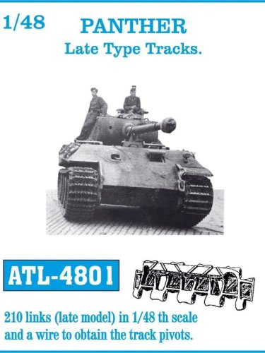 Przejdź do produktu Friulmodel ATL-4801 - 1:48 Metalowe gąsienice Panther typ późny