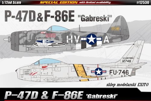 Przejdź do produktu ACADEMY 12530 - 1:72 P-47D & F-86E Gabreski