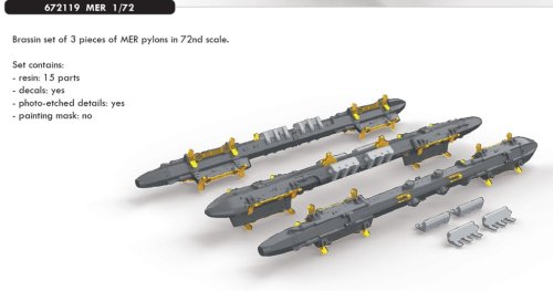 Przejdź do produktu EDUARD 672119 - 1:72 MER pylons