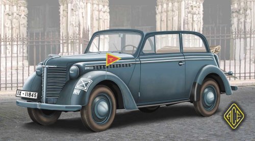 Przejdź do produktu ACE 72507 - 1:72 Olympia Staff Car Cabrio (2 door cabrio)