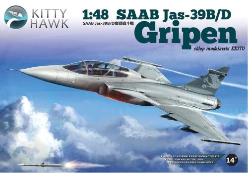 Przejdź do produktu KITTY HAWK 80118 - 1:48 SAAB JAS-39B/D Gripen