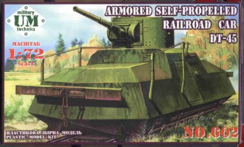 Przejdź do produktu UNIMODELS 602 - 1:72 Armored self-propelled railroad car DT-45