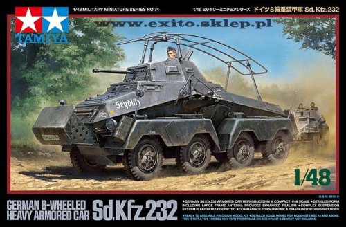 Przejdź do produktu TAMIYA 32574 - 1:48 Sd.Kfz.232 - German Heavy Armored Car