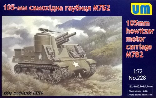 Przejdź do produktu UNIMODELS 228 - 1:72 105mm howitzer motor carriage M7B2