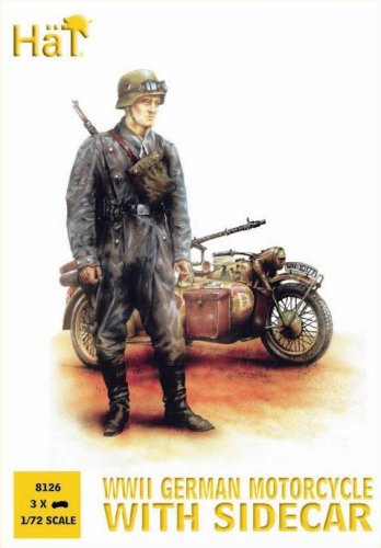 Przejdź do produktu HAT 8126 - 1:72 German Motorcycle and Sidecar