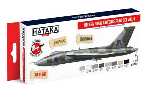 Przejdź do produktu HATAKA AS97 - Zestaw farb Modern Royal Air Force vol.5