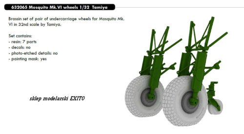 Przejdź do produktu EDUARD 632065 - 1:32 Mosquito Mk.VI wheels