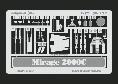 Przejdź do produktu EDUARD SS172 - 1:72 Mirage 2000C