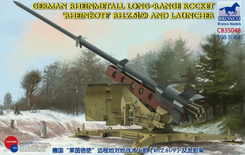 Przejdź do produktu BRONCO CB 35048 - 1:35 German Rheinmetall Long-Range Rocket Rheinbote RH.Z.61/9 and Launcher