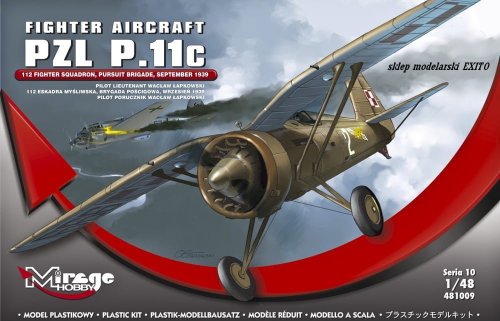 Przejdź do produktu MIRAGE 481009 - 1:48 PZL P-11c 112 Fighter Squadron September 1939