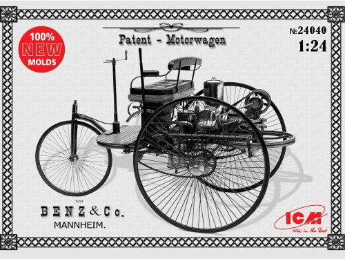Przejdź do produktu ICM 24040 - 1:24 Benz Patent-Motorwagen 1886