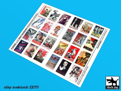Przejdź do produktu BLACK DOG P35003 - 1:35 WW II Russian Propaganda posters (24 posters)