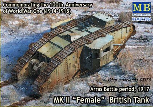 Przejdź do produktu MASTER BOX 72006 - 1:72 MK II Female - British Tank - Arras Battle period 1917