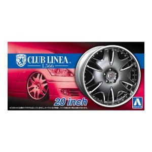 AOSHIMA 05385 - 1:24 Felgi + Opony Club Linea L566 20inch