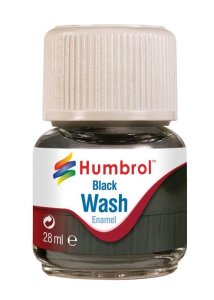 Humbrol AV0201 - Wash olejny Black 28ml