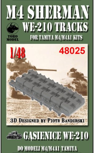 Przejdź do produktu TORO MODEL 48025 - 1:48 M4 Sherman - gąsienice WE-210