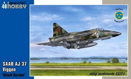 Przejdź do produktu SPECIAL HOBBY 48148 - 1:48 SAAB AJ 37 Viggen - Attack Version