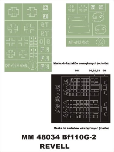 Przejdź do produktu MONTEX MM48034 - 1:48 Messerchmitt Bf-110 G-2