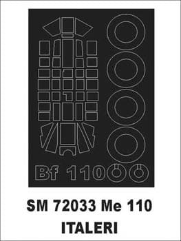 Przejdź do produktu MONTEX SM72033 - 1:72 Messerschmitt Bf-110 G