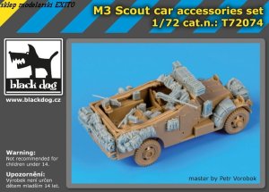 BLACK DOG T72074 - 1:72 M3 Scout car accessories set
