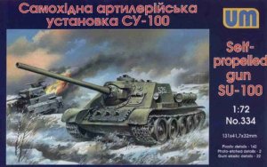 UNIMODELS 334 - 1:72 Self Propelled Gun SU-100