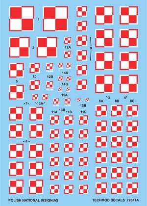 Przejdź do produktu TECHMOD 72047 - 1:72 National Insignia Poland
