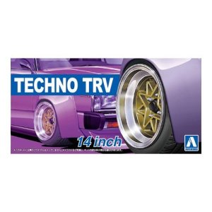 AOSHIMA 05386 - 1:24 Felgi + Opony Techno TRV 14inch