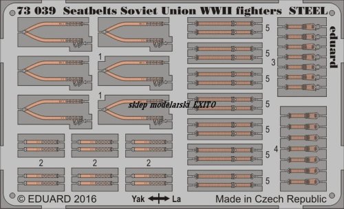 Przejdź do produktu EDUARD 73039 - 1:72 Seatbelts Soviet Union WWII fighters - Steel
