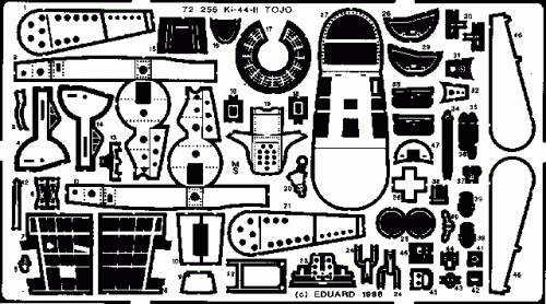 Przejdź do produktu EDUARD 72255 - 1:72 Ki-44 II Tojo