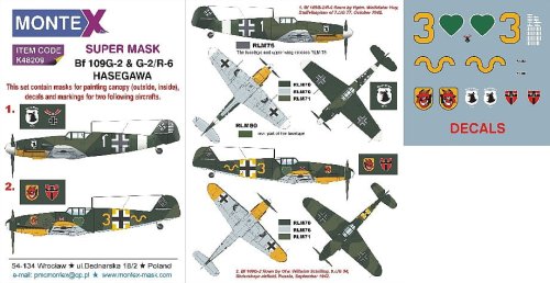 Przejdź do produktu MONTEX K48209 - 1:48 Messerschmitt Bf 109G-2 & G-2/R-6