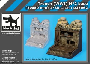 BLACK DOG D35062 - 1:35 Trench ( WW I ) N°2 base (50 x 50 mm)