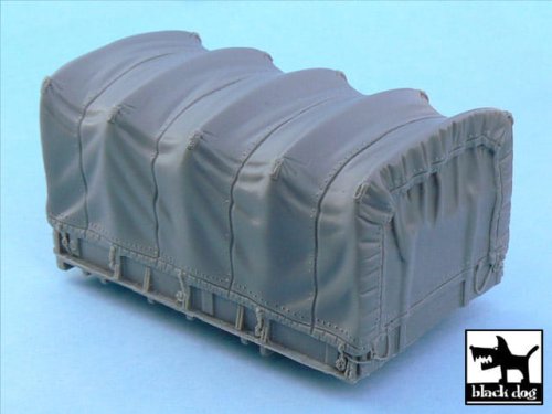Przejdź do produktu BLACK DOG T48050 - 1:48 US 1 1/2 ton Cargo Truck cargo bay canvas
